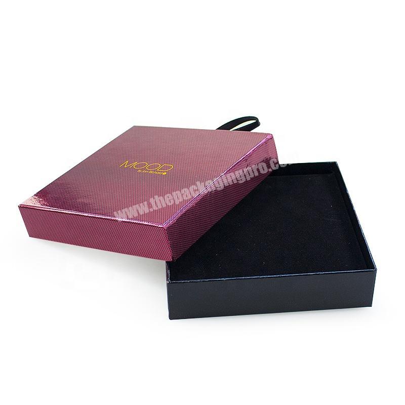 Custom Popular Small Paper Jewelry Box Necklace Box with Insert