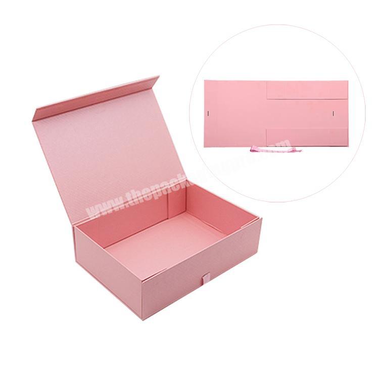 Custom Print Collapsible Small Full Color Rectangular Magnetic Folding Gift Cardboard Paper Boxes Packaging With Logo