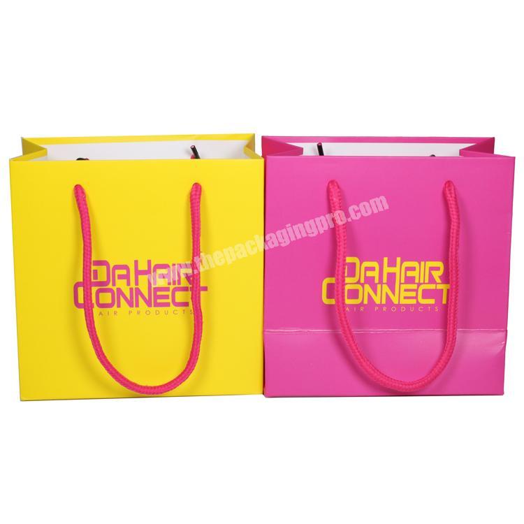 Custom print luxury shopping clothing packing paper bags with your own logo
