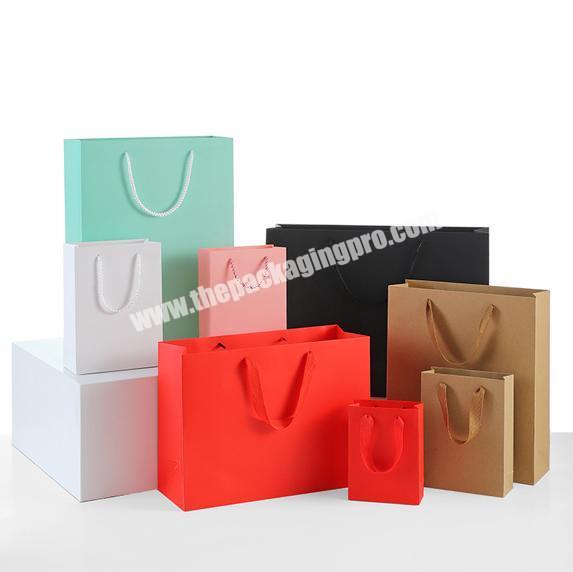 Custom Print Luxury Shopping Paper Bags With Handles