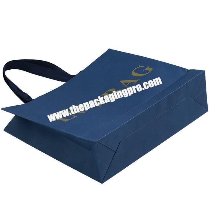 Custom print paper shopping bag white cardboard paper bag