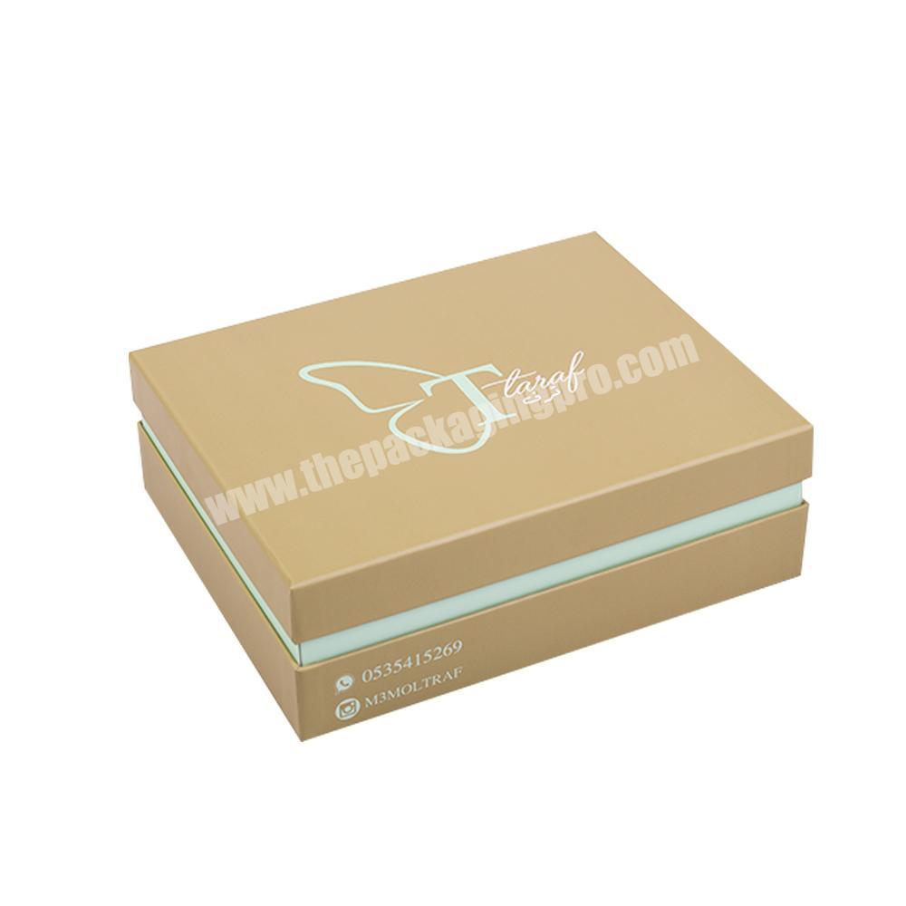 custom print perfume oil cardboard skin care cream set beauty packaging box with lid