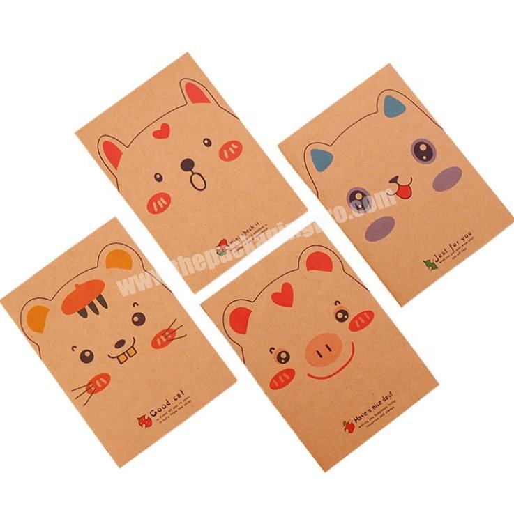 Custom Print Recyle Soft Cover School Exercise Book Pocket Notepad Kraft Paper A6 Sketch Book