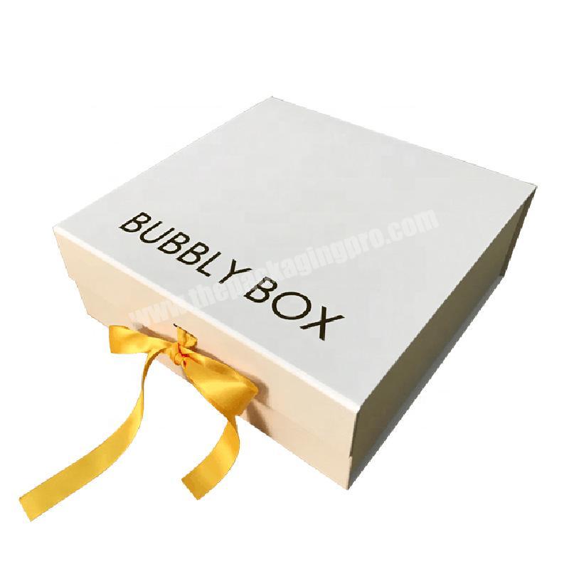 Custom print shopping paper box luxury paper gift box with your own logo