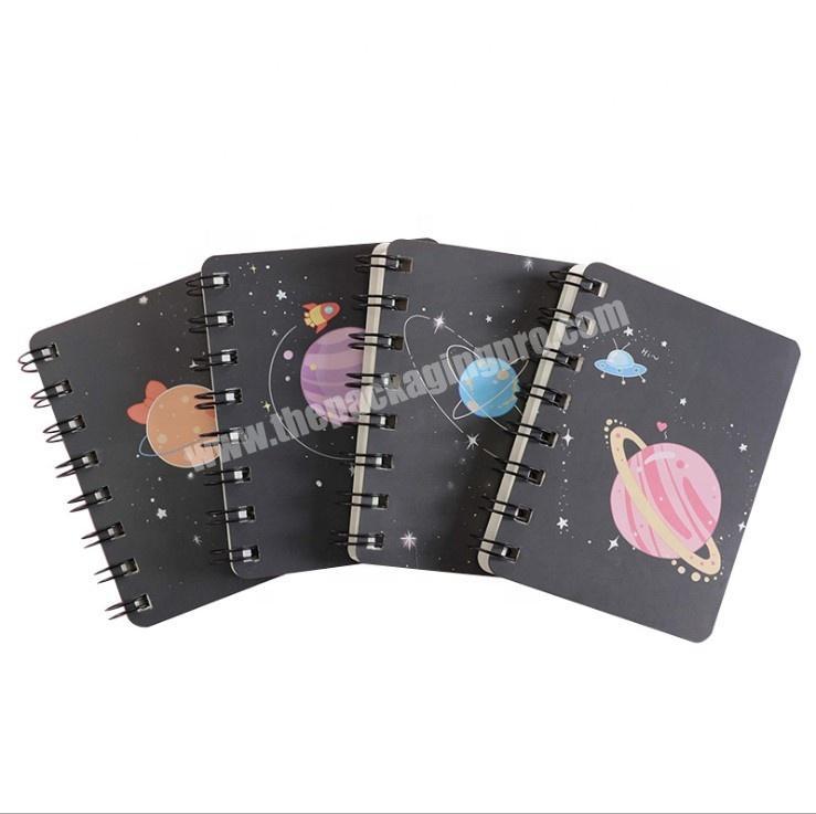 Custom Print White paper Soft Cover School Exercise Book Pocket Notebook A6 Spiral Notebook
