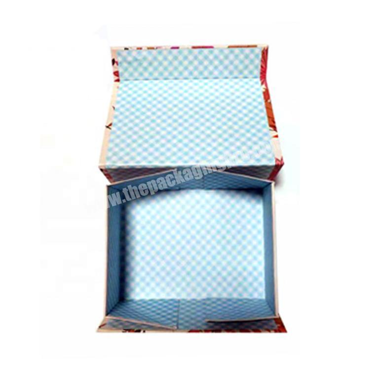 Custom Printed Biodegradable Cardboard Paper Packaging Folding Clothing Gift Box