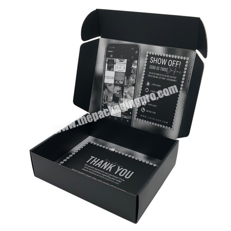 Custom Printed Black Unique Baby Shoe Foldable Corrugated Packaging Folding Carton Box Custom Boxes with Logo