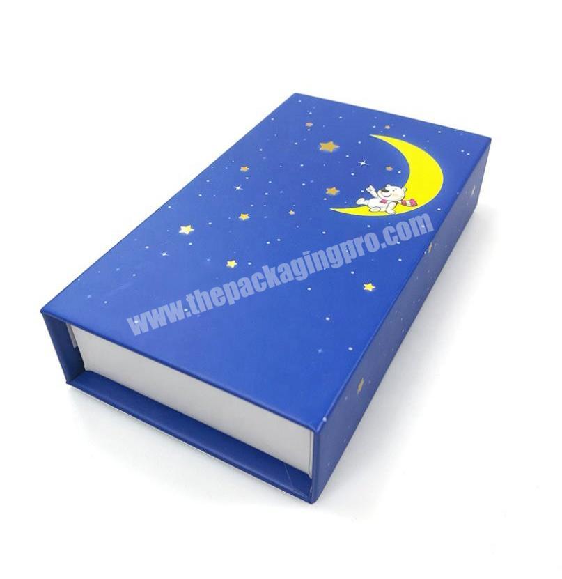 Custom Printed Book Shaped Cardboard Magnetic Gift Box Packaging