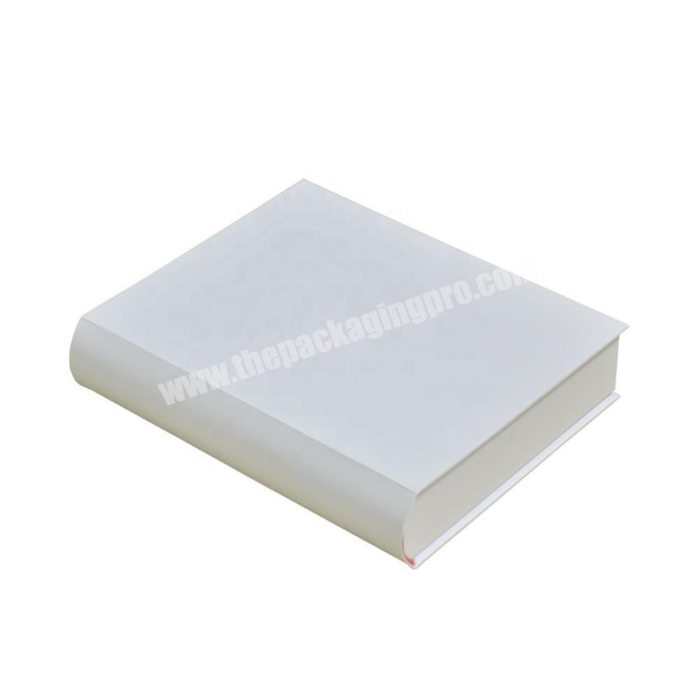 Custom Printed Book Shaped Foldable Cardboard Paper Packaging Gift Box
