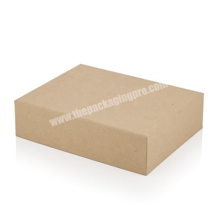 Custom Printed Brown Cardboard Packaging Kraft Paper Packing Box Gift With Lid