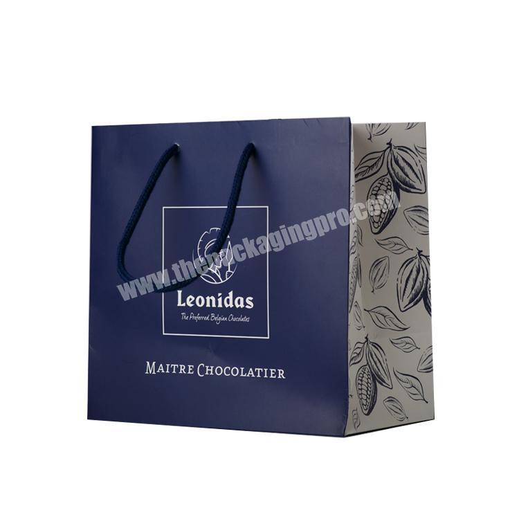 Custom printed brown gift packaging shopping bag paper bags with your own logo