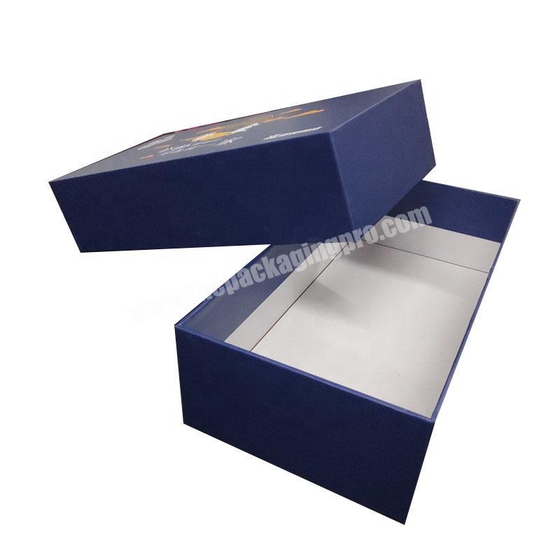 Custom printed cardboard gift box for slipper