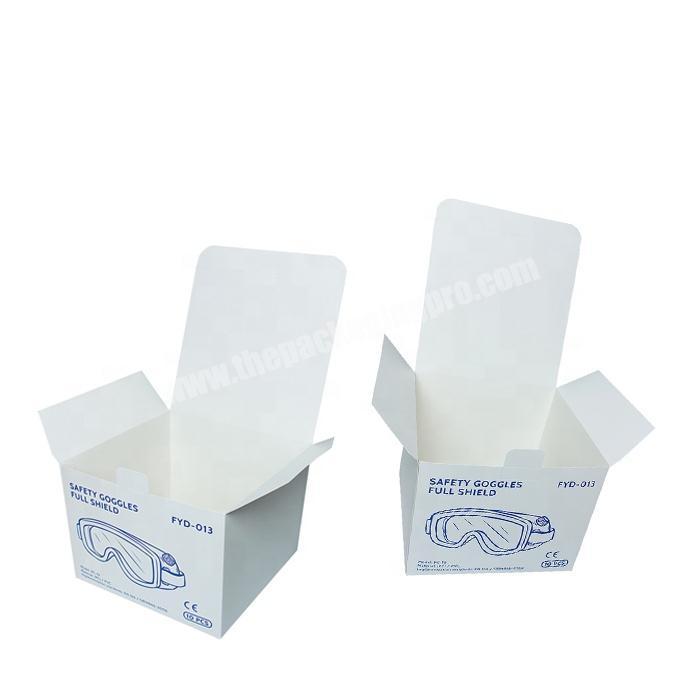 Custom printed cardboard paper packaging box tuck front boxes