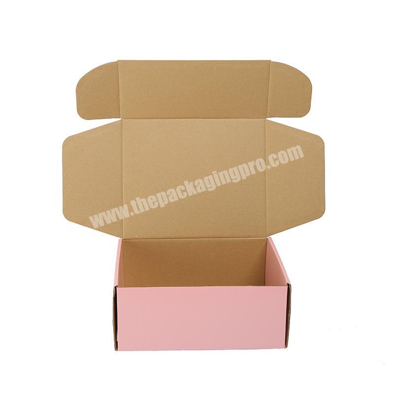 Custom Printed Cardboard Pink Paper Packaging Shoe Boxes for sale