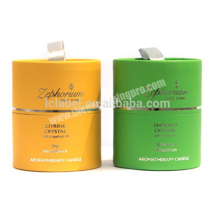 custom printed cardboard tube cylinder paper tube packaging round candle box