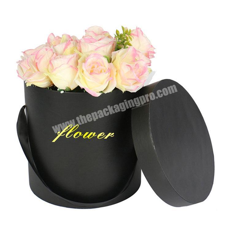 custom printed cardboard tube round paper flower box luxury