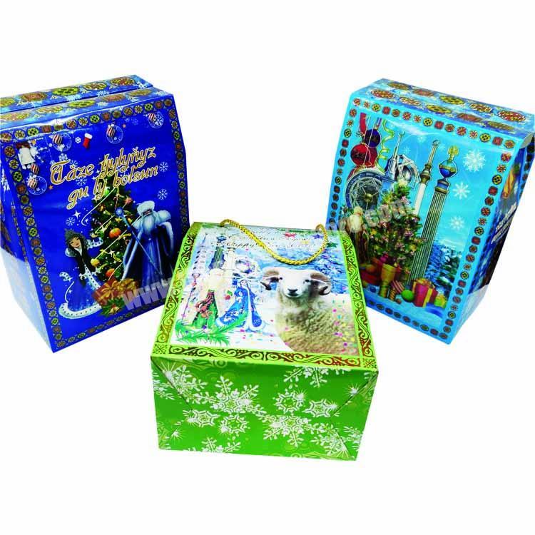 Custom printed cartoon paper boxes Mixed color candy packaging box Festive gift packaging box