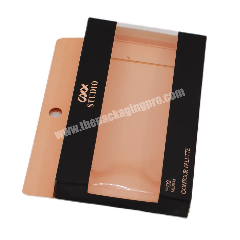 custom printed collapsible paper box with clear window and self handle