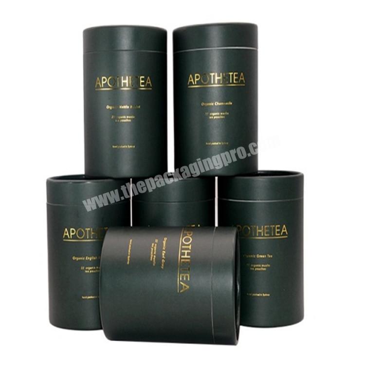 Custom Printed Containers Packaging Cylinder Round Tea Gift Box