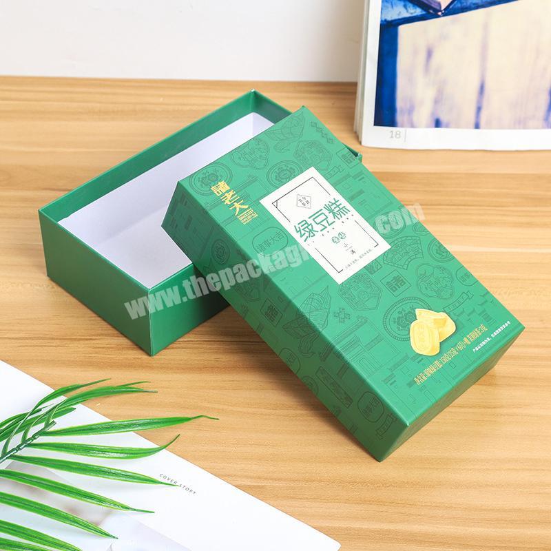 Custom Printed Cookie Green Boxes Packaging For Gift