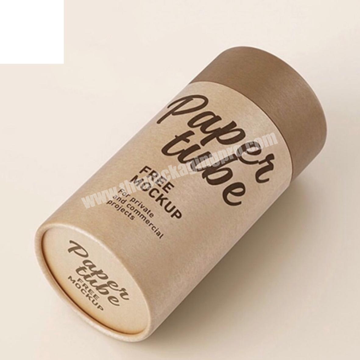 Custom Printed Creative Cylinder Round Box Kraft Paper Tube Packaging For Tea Packaging