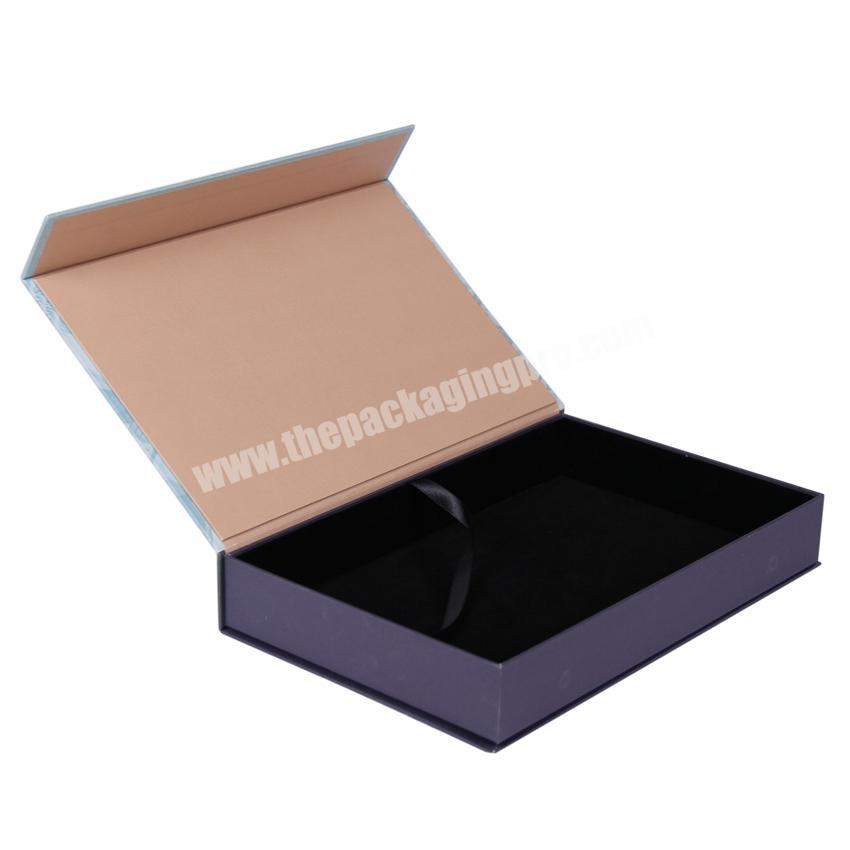Custom printed decorative cardboard wallet gift boxes with magnetic lid