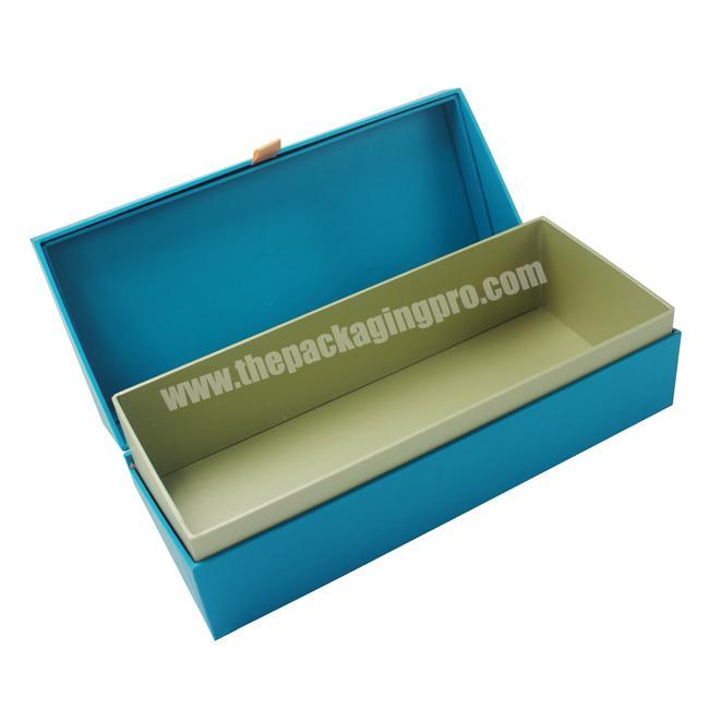 Custom Printed Decorative Name Recycled Blue Paper Cardboard Shoe Boxes Wholesale