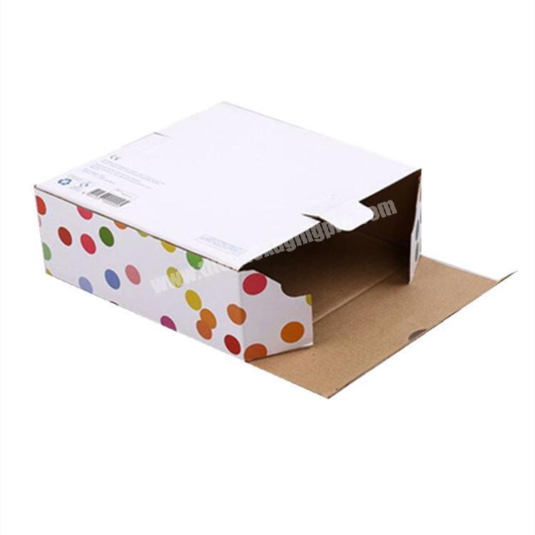 Custom printed e flute corrugated box for toy building bricks