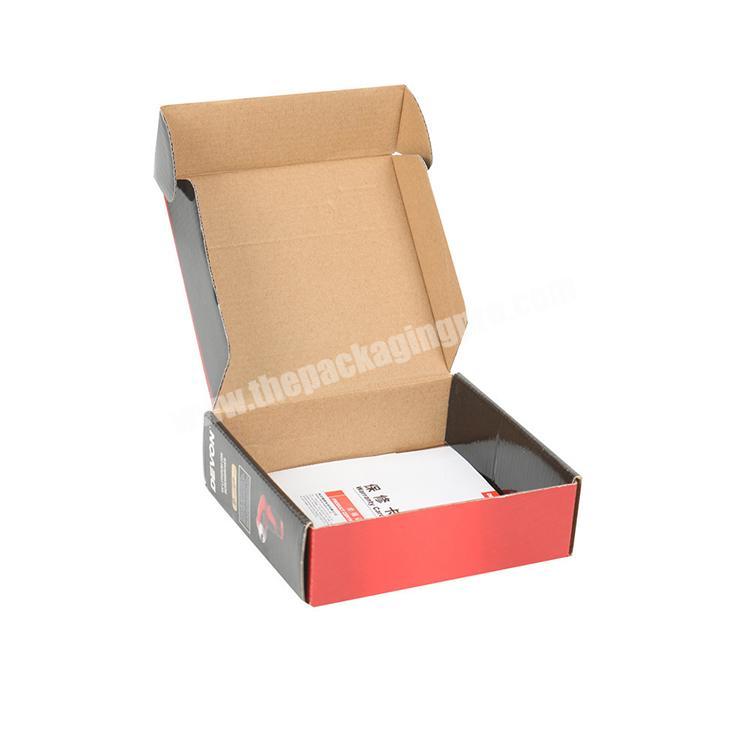 custom printed E flute corrugated shipping boxes with logo