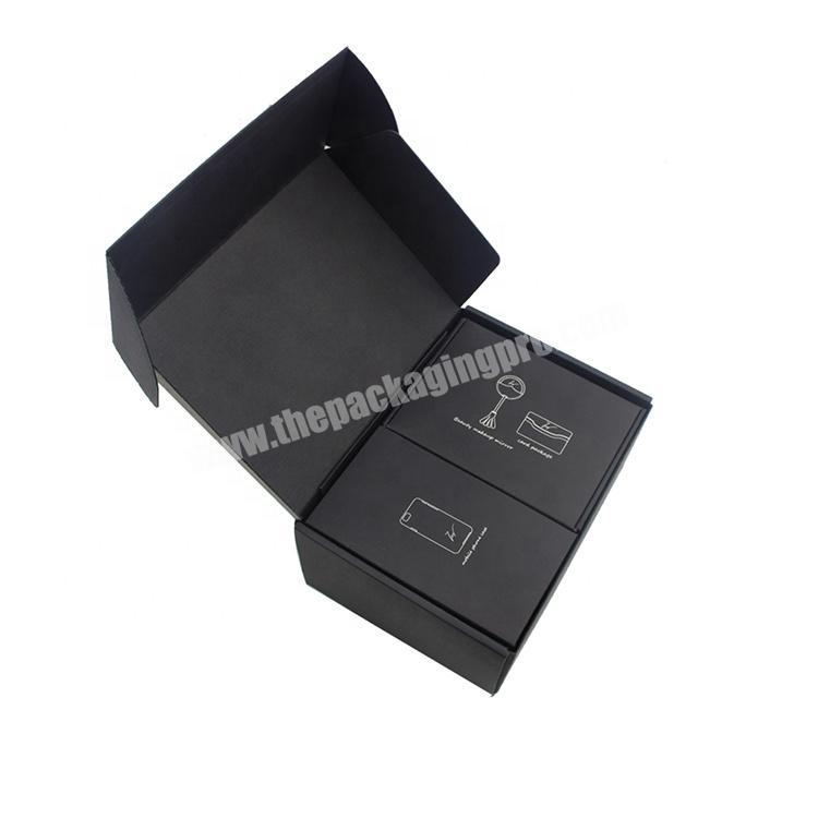 Custom printed E Flute Tuck Top corrugated shipping box with folding paper box