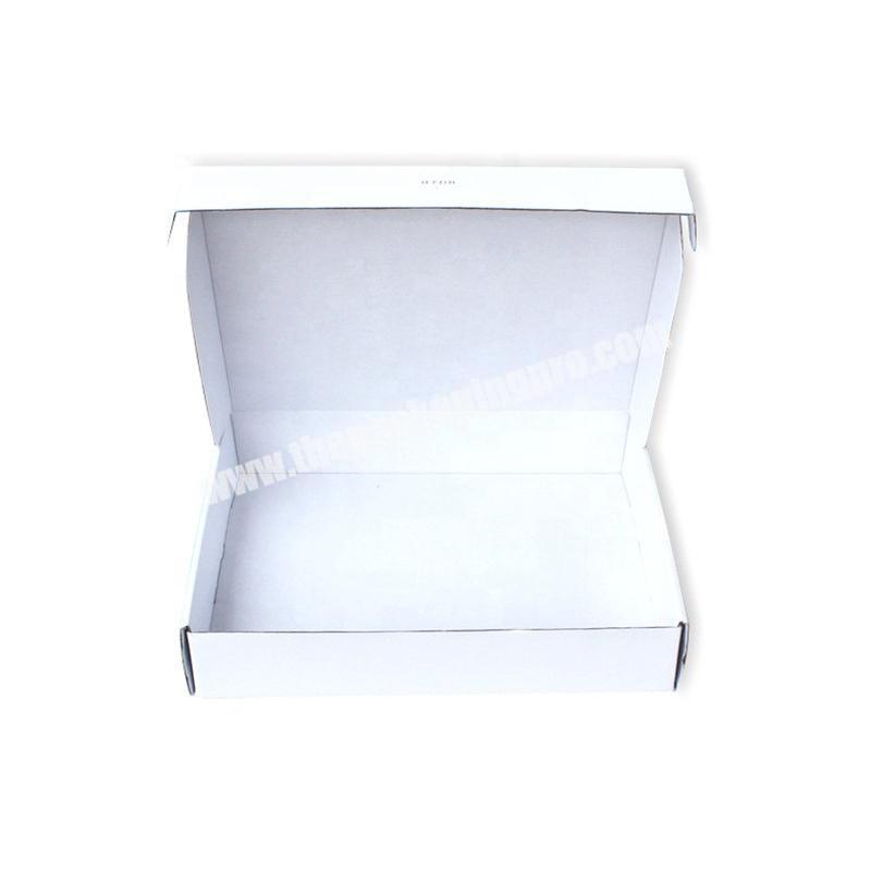 Custom Printed E-Flute White Corrugated Cardboard Packaging Mailing Postal Box