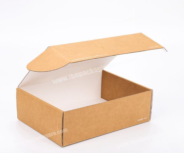 Custom Printed E Fluted Corrugated Shipping Mailing Packaging WE Brown White Hard Kraft Paper Ecommerce Box for Hair Products