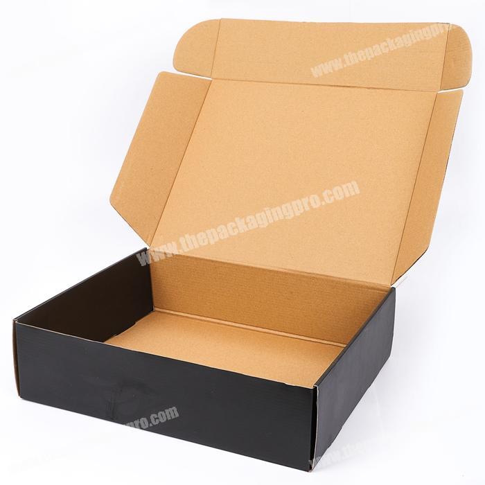 Custom Printed Gold Hot Stamping Glossy Paper Shipping Mailer Packaging Corrugated Cardboard Apparel E-commerce Box
