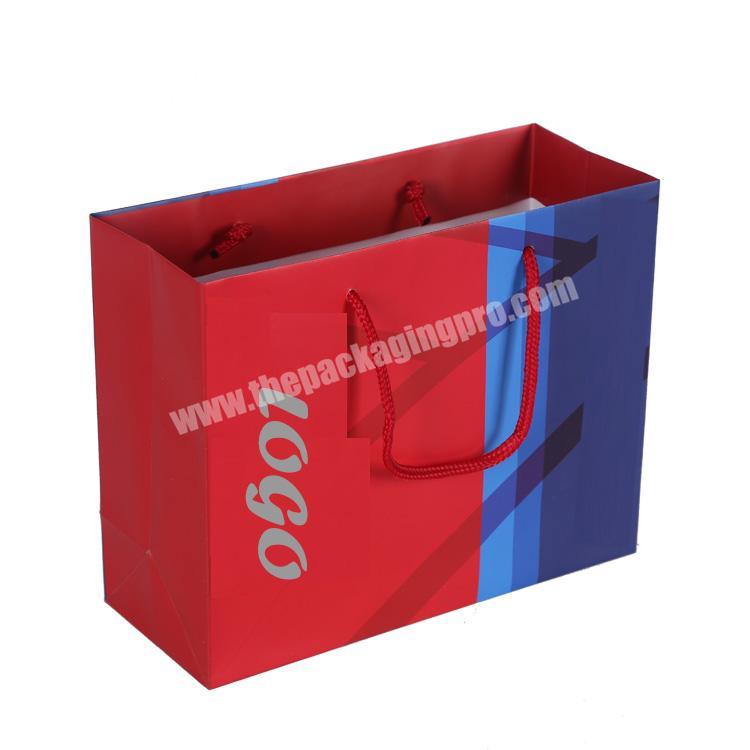 Custom printed hand shopping color kraft paper bag