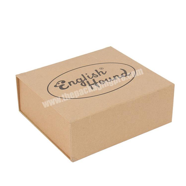 custom printed logo folding packaging kraft box