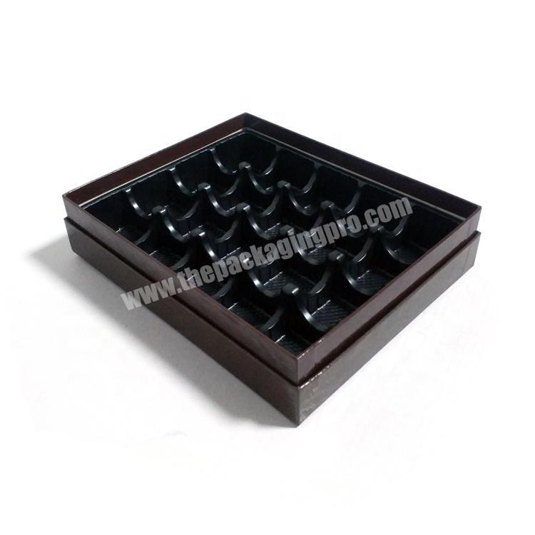Custom Printed Luxury Cardboard Paper Packaging Chocolate Gift Box With Dividers