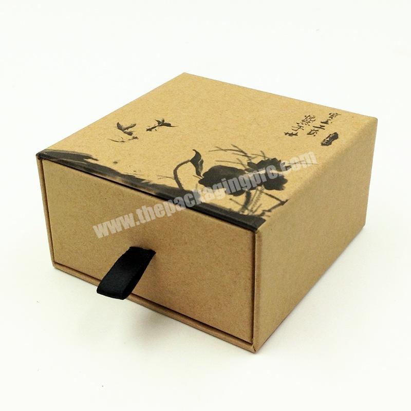 Custom printed Luxury Festive Packaging drawer Sliding packaging kraft paper box