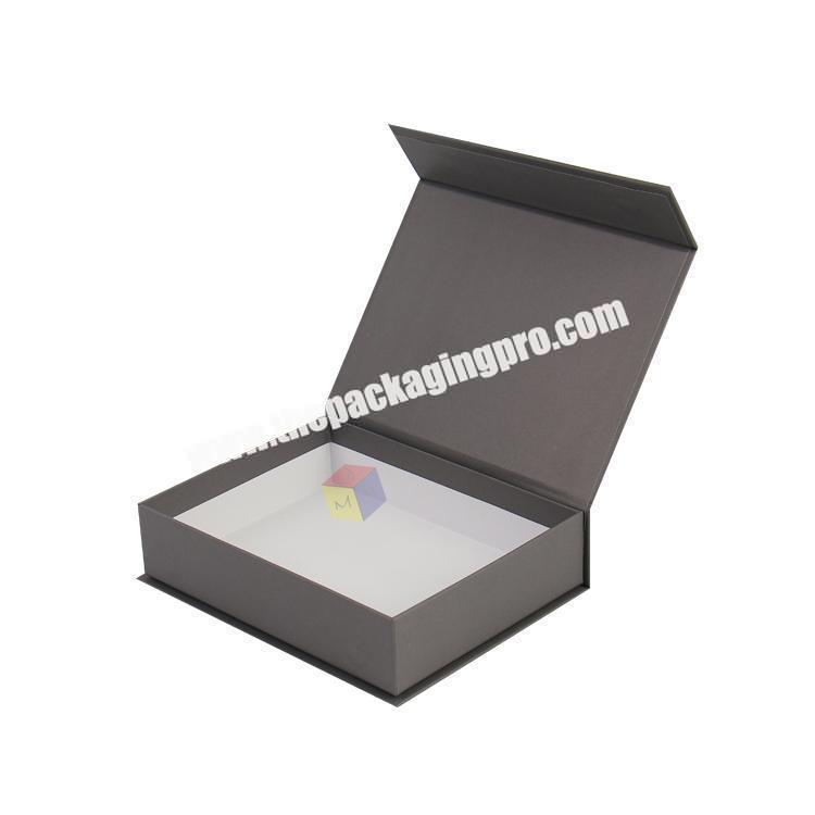 custom printed magnetic gray kraft gift boxes wholesale