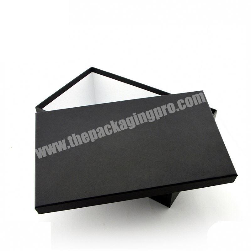 Custom Printed Matt Black Cardboard Shoe Box For Sale