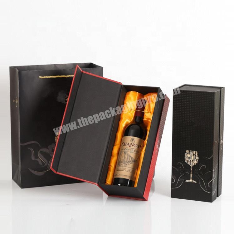 custom printed packaging wholesale luxury large cardboard wine gift boxes