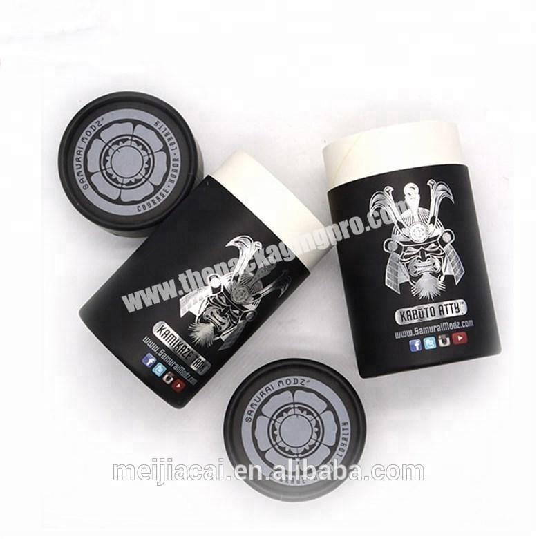 Custom printed paper cigar packaging tube with caps for E Liquid juice bottle