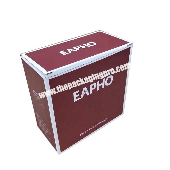 Custom printed paper corrugated packaging box for rice bowl