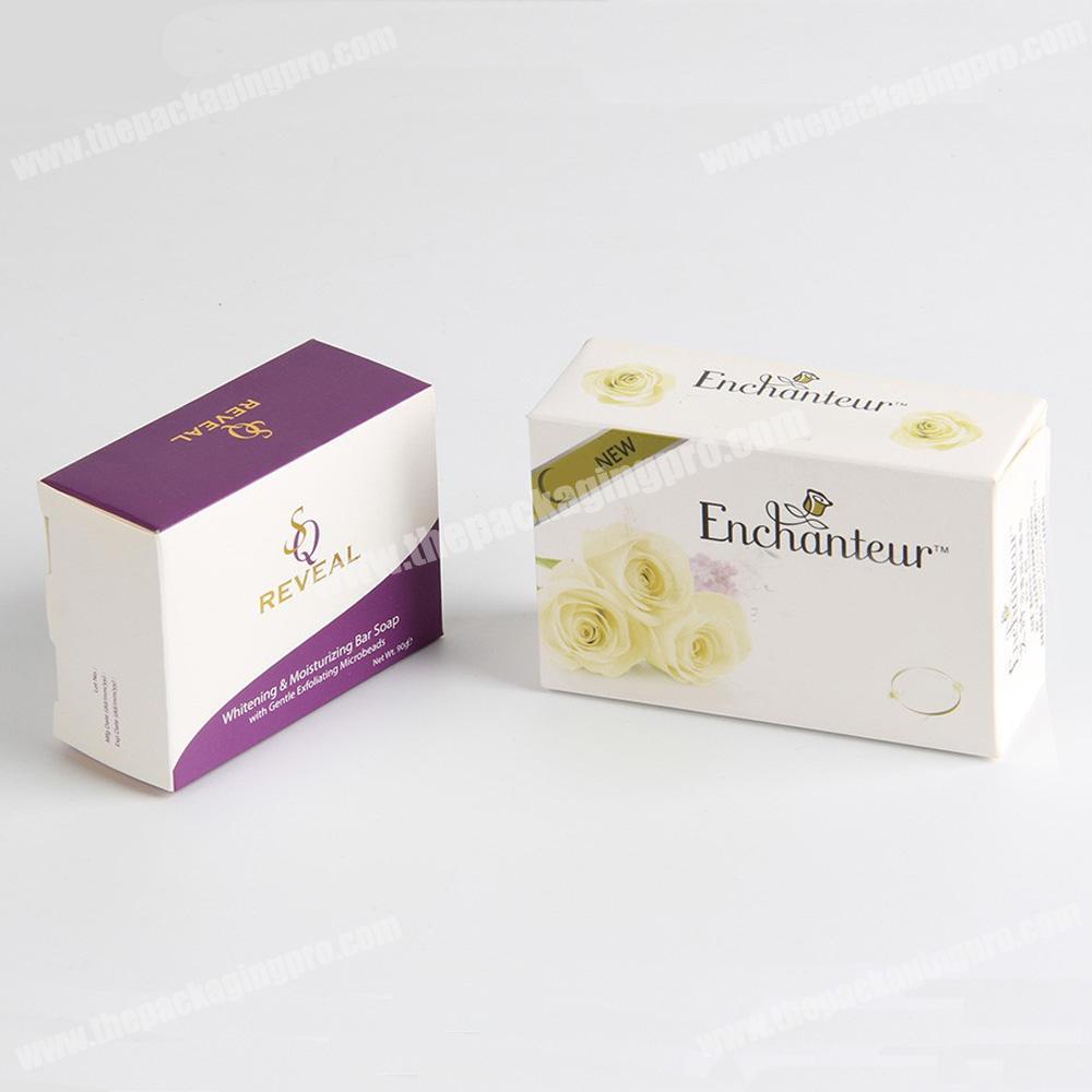 custom printed paper package soap box for packaging