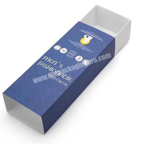 Custom printed paper packaging with sleeve underwear packaging box paper box packaging
