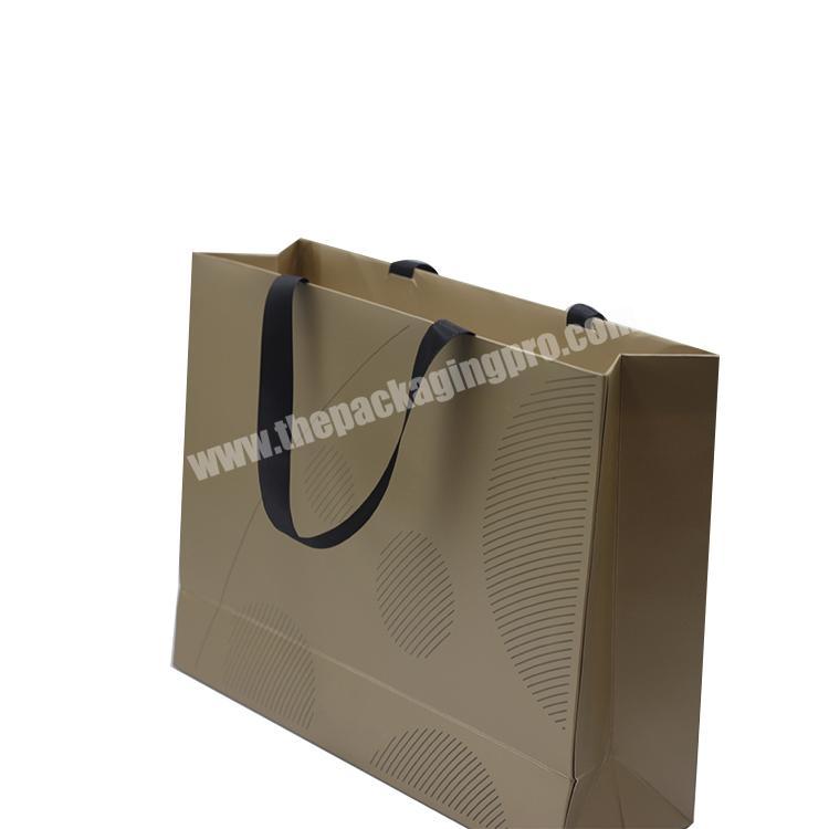 Custom printed personality Brown gray welcome handle bags paper gift bag for favors
