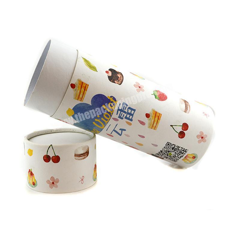custom printed round gift boxes hard cardboard paper packaging tube for kids toy