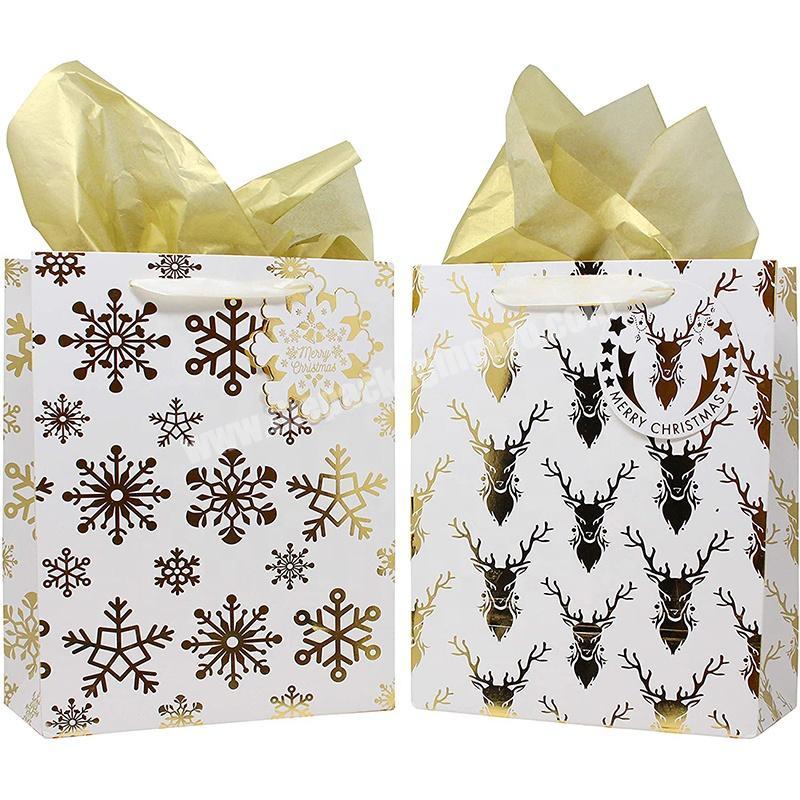 Custom Printed Small Empty paper christmas gift Packaging box with ribbon