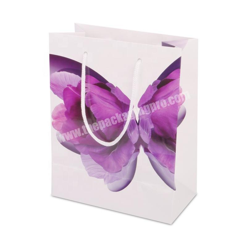 custom printed smallmediumlarge size colorful paper bag with logo and design with handle