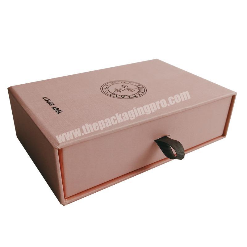 Custom Printed Unique Cardboard Paper Gift Drawer Style Box For Jewelry Scarf Clothes