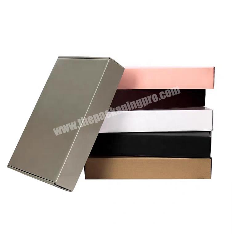 Custom Printed White E-Flute Corrugated Cardboard Carton E-Commerce Packaging Box